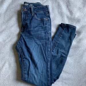 Old Navy super skinny high rise dark wash